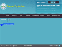 Tablet Screenshot of devasyapolytechnic.org